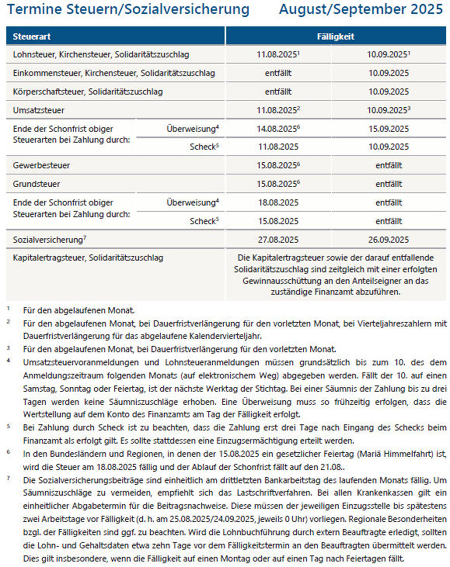 Mandanteninformationen